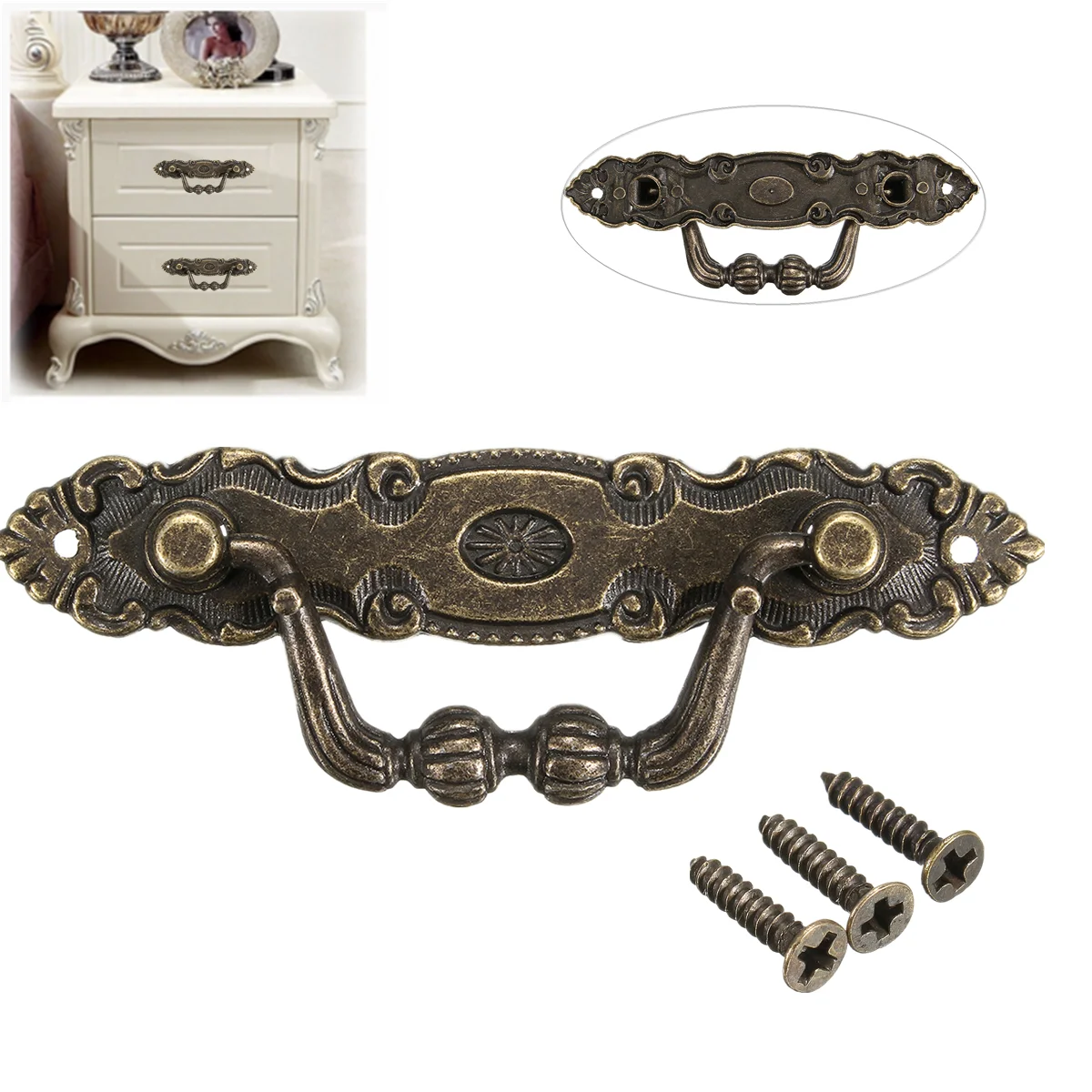 Antique Bronze Furniture Handle Zinc Alloy Drawer Door for Dresser Drawer Cabinet Cupboard Handle Furniture Pull Knobs Antique Bronze Furniture Handle Zinc Alloy Drawer Door for Dresser Drawer Cabinet Cupboard Handle Furniture Pull Knobs