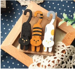 3 шт./1 лот набор деревянных зажимов с натуральным рисунком oh my cat/милые деревянные зажимы для бумаги/маленькие прищепки для фото Kawaii канцелярские принадлежности