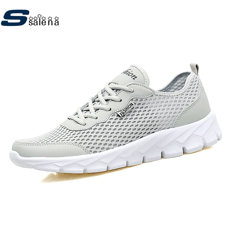 

Sport Running Shoes Breathable Mesh Outdoor Men SneakersTrainers Big Size Eu 35-48 AA20011