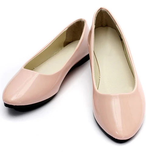 

NEW women's Ladies Flat Ballerina Ballet Casual Loafers Slip on Shoes, Pink 40