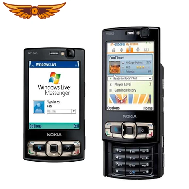 Original N95 8GB Storage Camera 5MP Unlocked Nokia N95 8GB Mobile phone