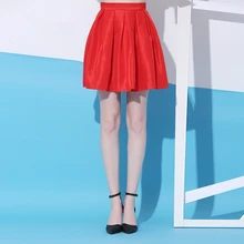 Женская атласная плиссированная юбка-пачка на заказ, Женская мини-юбка, универсальная короткая юбка-пачка