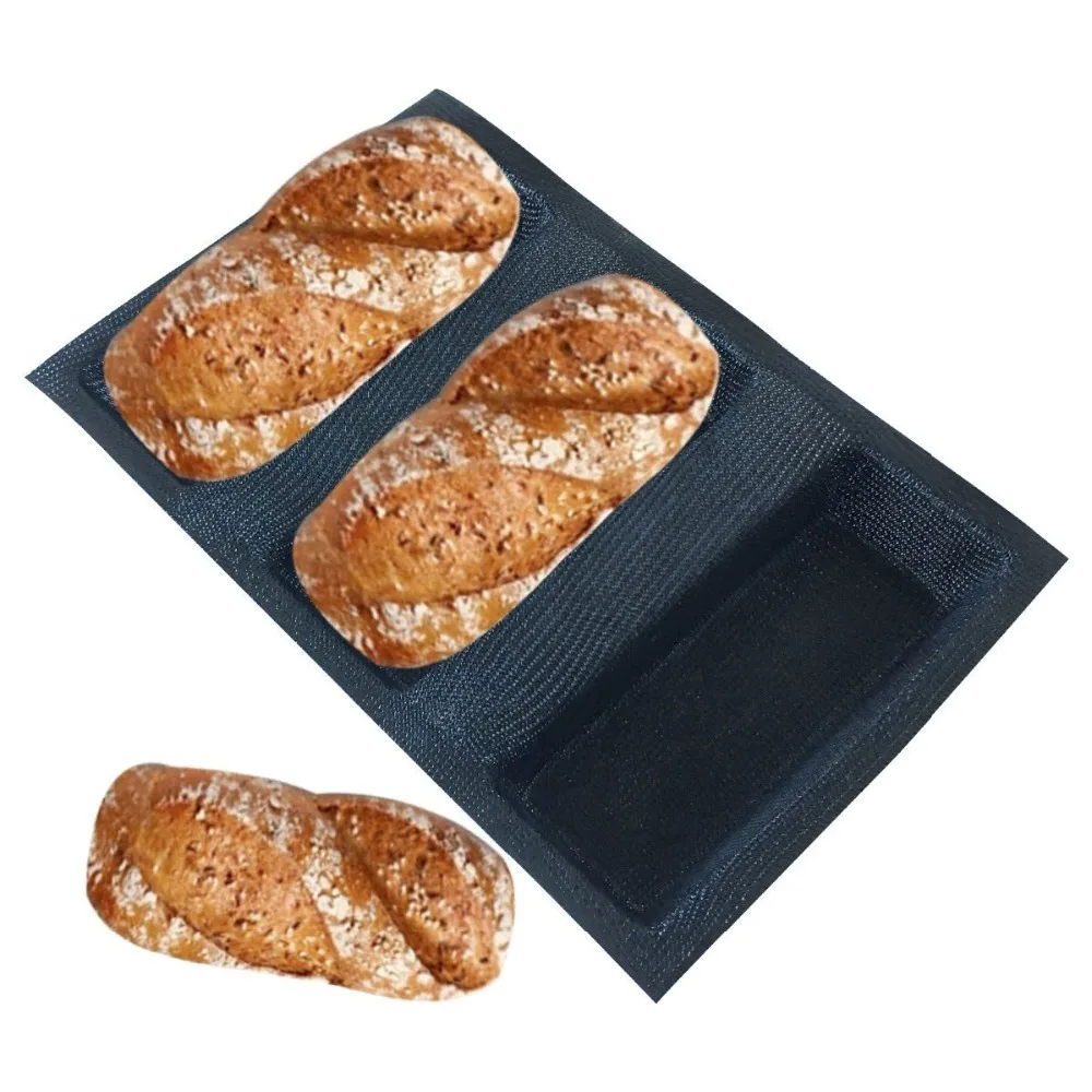 Силиконовые формы для хлеба, квадратная форма, хлебные формы, антипригарный поддон для выпечки, с силиконовым покрытием, стекловолокно, буханка, хрустящий хлеб