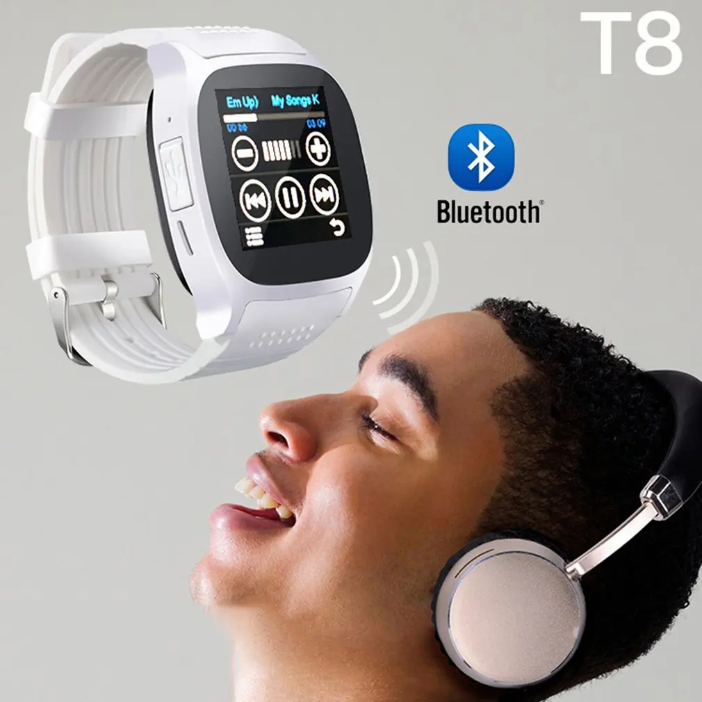 T8 модные персональные смарт-карты телефон часы спортивные шаг счетчик умные часы Android часы для мужчин и женщин