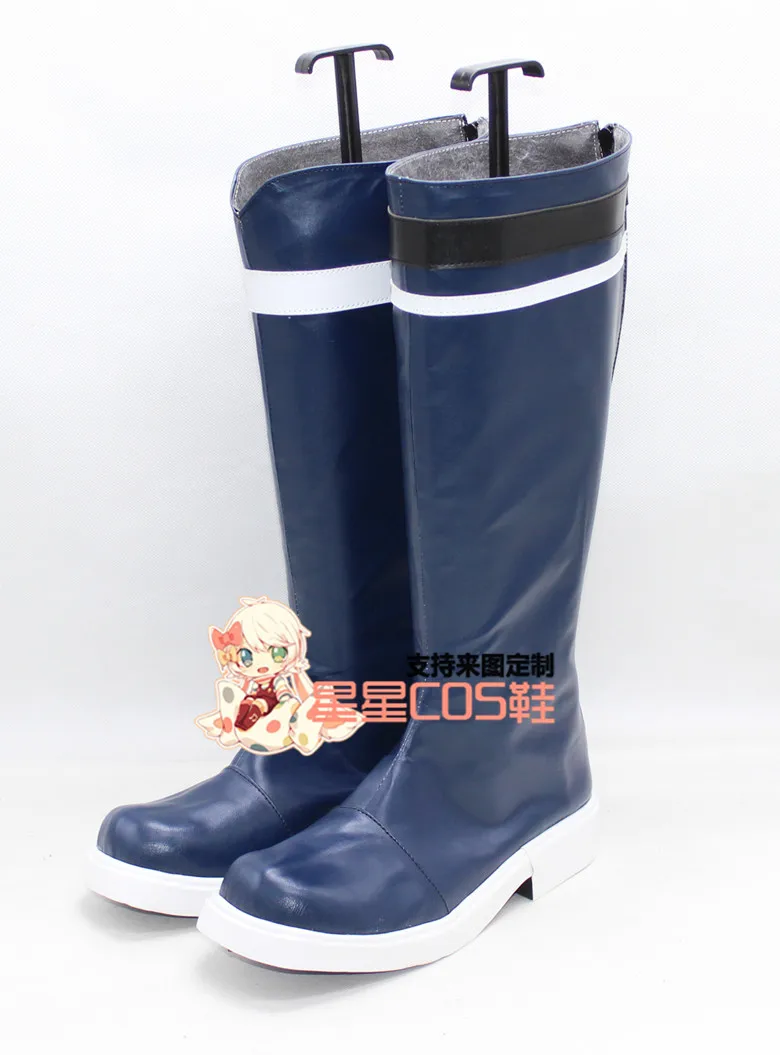 

Tsukiuta Procellarum Fumizuki Kai White Halloween Cosplay Shoes Boots X002