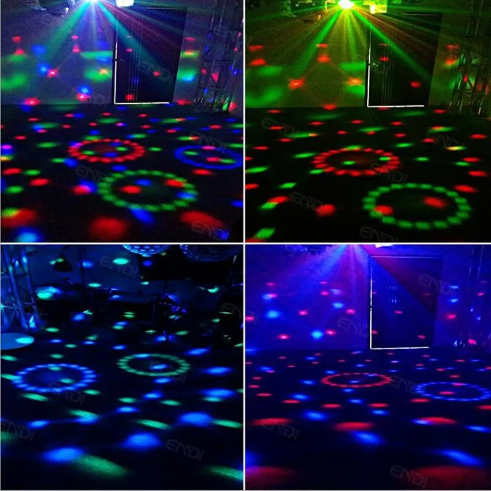 Мини RGB 3 Вт светодиодные DJ сценические огни хрустальный магический шар КТВ ДИСКО