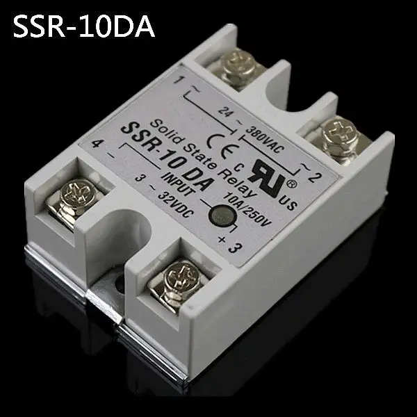 Твердотельное реле Φ 10A 25A 40A фактически 3 32V DC TO 24 380V AC SSR 10DA 25DA 40DA|solid state relay|state relayrelay