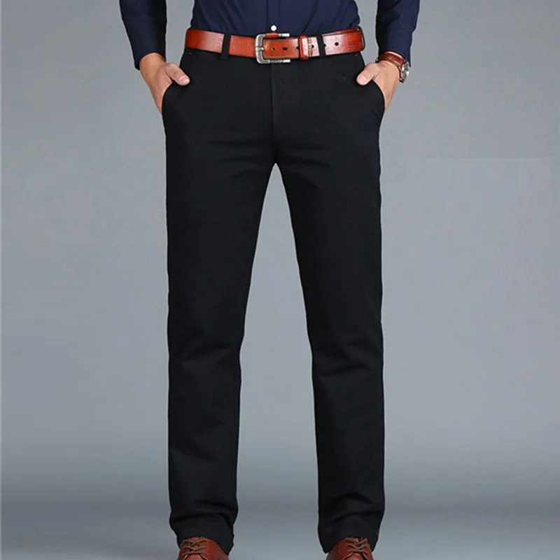 Kaufen ICPANS Hosen Lose Baumwolle Volle Länge Männer Hosen Casual Taschen Armee Khaki Schwarz Männlichen Hosen Hosen Männer social Große Größe sommer