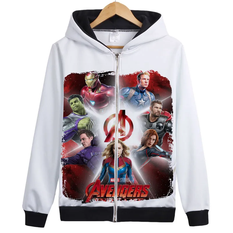 Avengers Endgame Hoodie Sweatshirt Avengers 4 Hoodie Quantum Realm Iron Man Damaged Mask Printed Avengers Endgame Jacket Hoodie