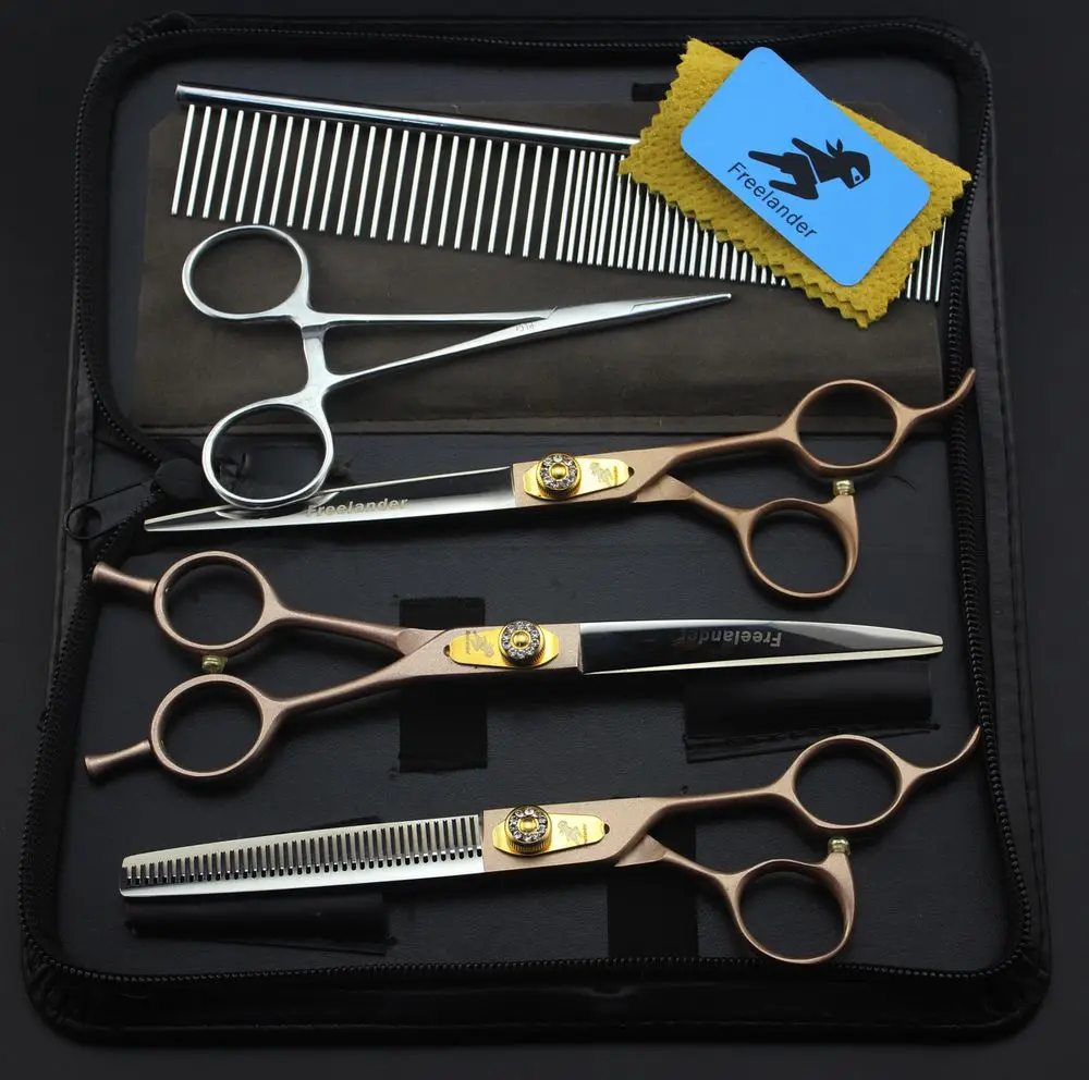 

Freelander Professional Pet Grooming Scissors Set 7 Inch,Scissors For Dog Grooming,Dog Grooming Shears,Pet Forbici