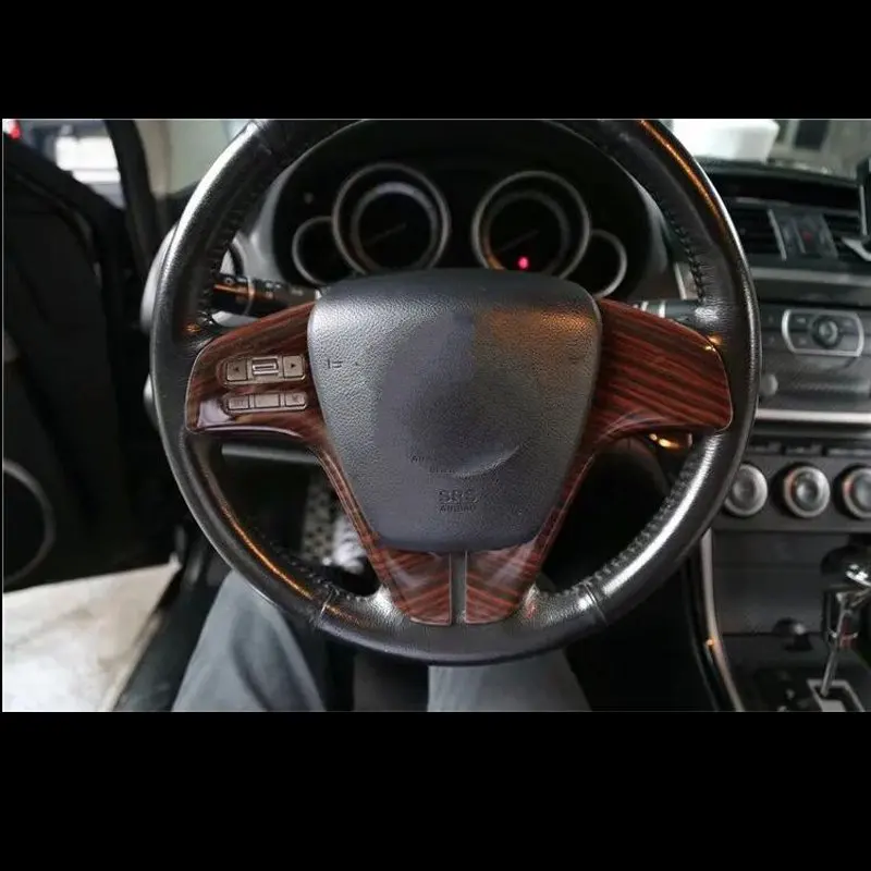 Для Mazda6 2009 2015 2 шт. чехол для рулевого колеса автомобиля из АБС пластика