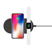 Новинка X8 2 в 1 Беспроводное быстрое зарядное устройство для Apple Watch iwatch iPhone 8 X стандарт Qi 10 Вт интеллектуальная быстрая плата беспроводного зарядного устройства