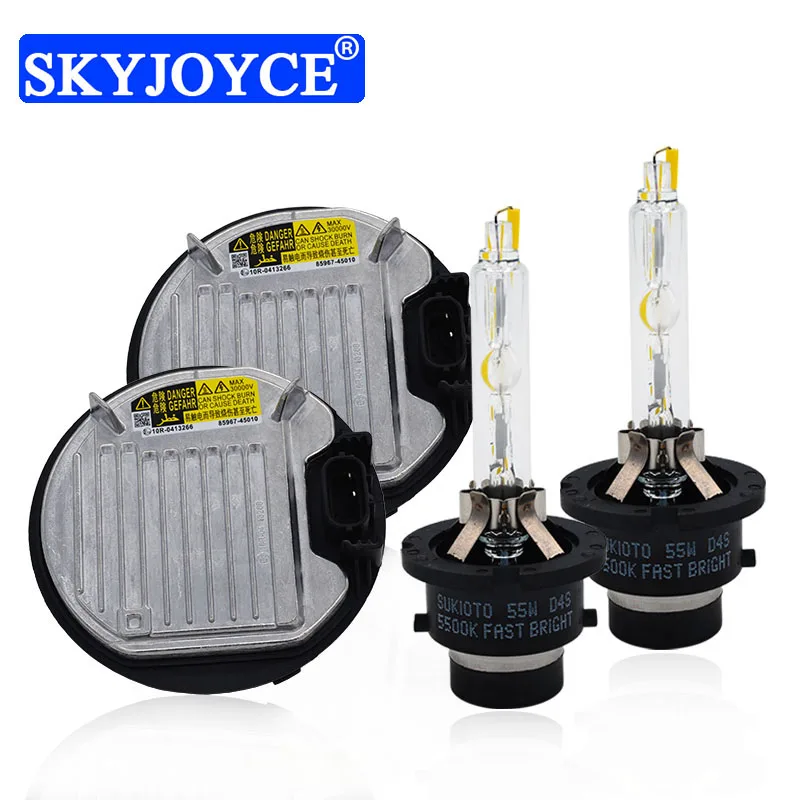 SKYJOYCE 55 Вт D2S D4S HID комплект 85967 45010 DDLT004 балласт 5500K быстрая яркость лампа для Toyota Lexus