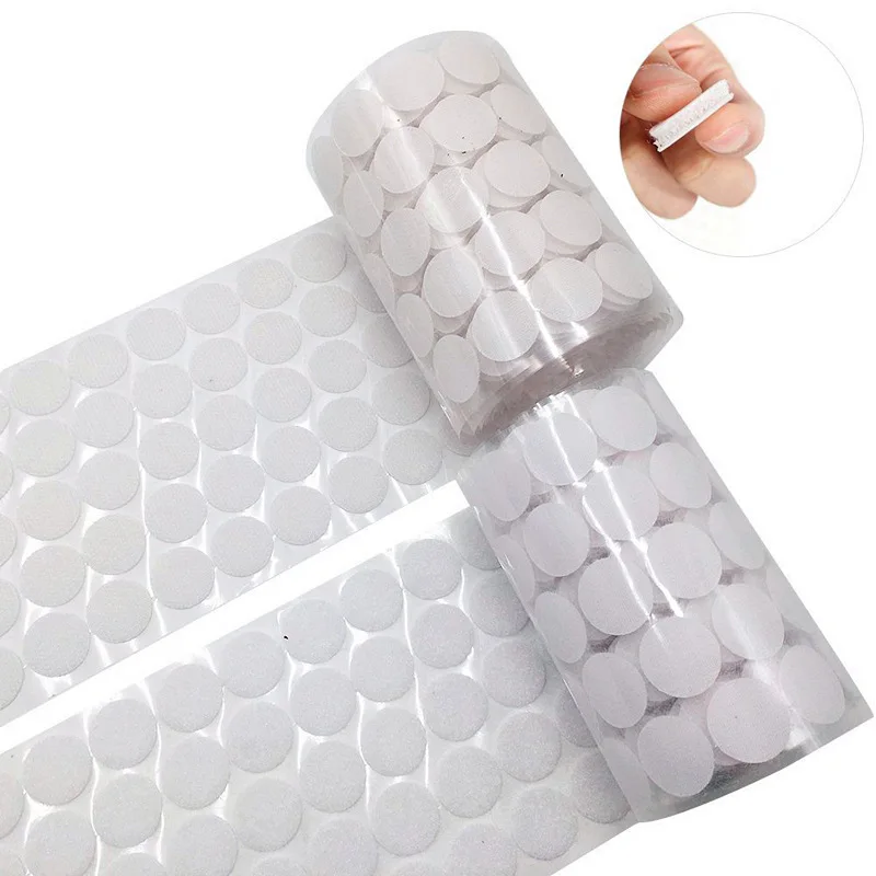 

1000Pairs 10-25mm Self Adhesive Fastener Tape Dots Stickers Strong Hook And Loop Magic Sticker Nylon Velcros Adhesive Dual Lock