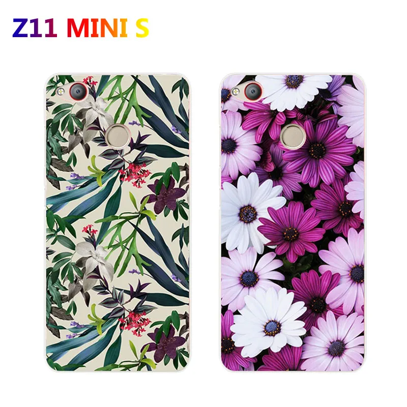 

zte nubia z11 mini s Case,Silicon Flowers plant Painting Soft TPU Back Cover for zte nubia z11 mini Phone protect Case shell