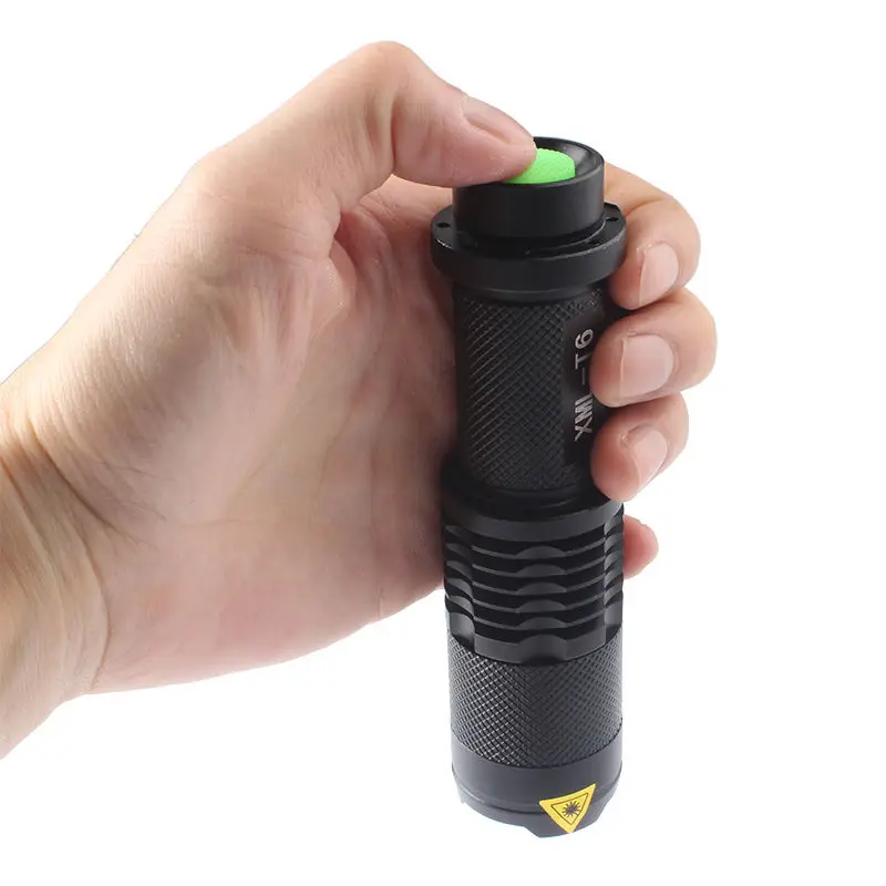 Mini 2500LM 5Mode CREE XML T6 LED Adjustable Focus Al Flashlight Torch Light 2