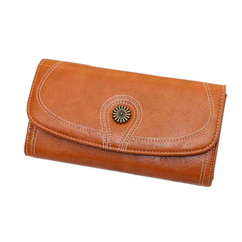 Laamei Large Capacity Women Clutch New Wallet Split Leather Wallet Female Long Wallet Women Hasp Purse Vintage Coin Purse Laamei Large Capacity Women Clutch New Wallet Split Leather Wallet Female Long Wallet Women Hasp Purse Vintage Coin Purse