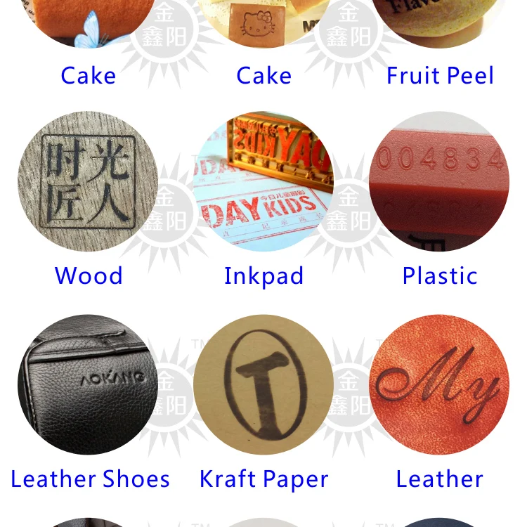 JINXINYANG заказной латунный логотип медная форма кожа резьба по дереву марка печать штамповка хлеб торт кожаный инструмент Железный нагрев