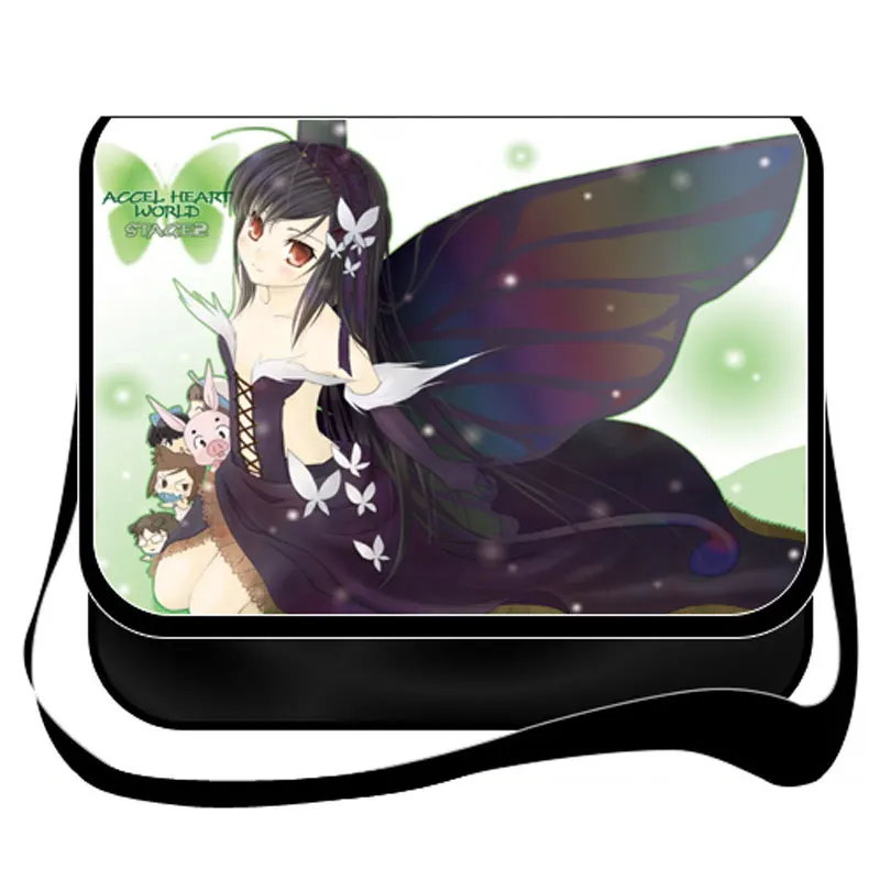 

Anime Accel World Cosplay Kuroyuki hime Cos Anime Messenger Bag Shoulder Bag College Wind Child Birthday Gift