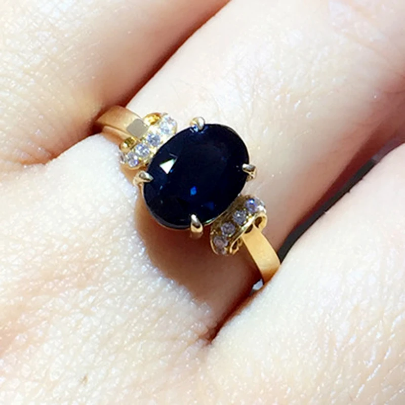 100% real sapphire ring 543644