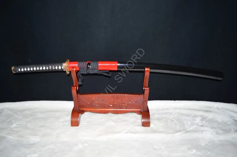 

HIGH QUALITY FOLDED STEEL RED SAYA JAPANESE SAMURAI KATANA SWORD FULL TANG SHARP BLADE
