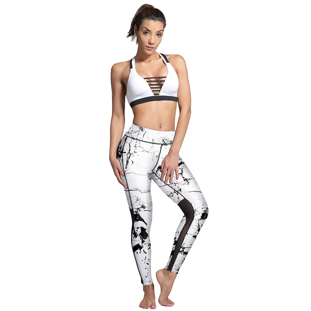 mesh insert workout leggings