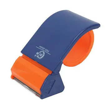 

Orange Blue 65mm Wide Packing Sealing Adhesive Tape Cutter Dispenser