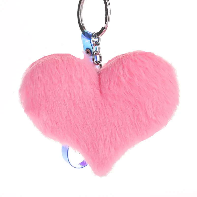 Heart Shape Keychain Women Key Ring Handbag Pendant Charming Bag Chain Gift 