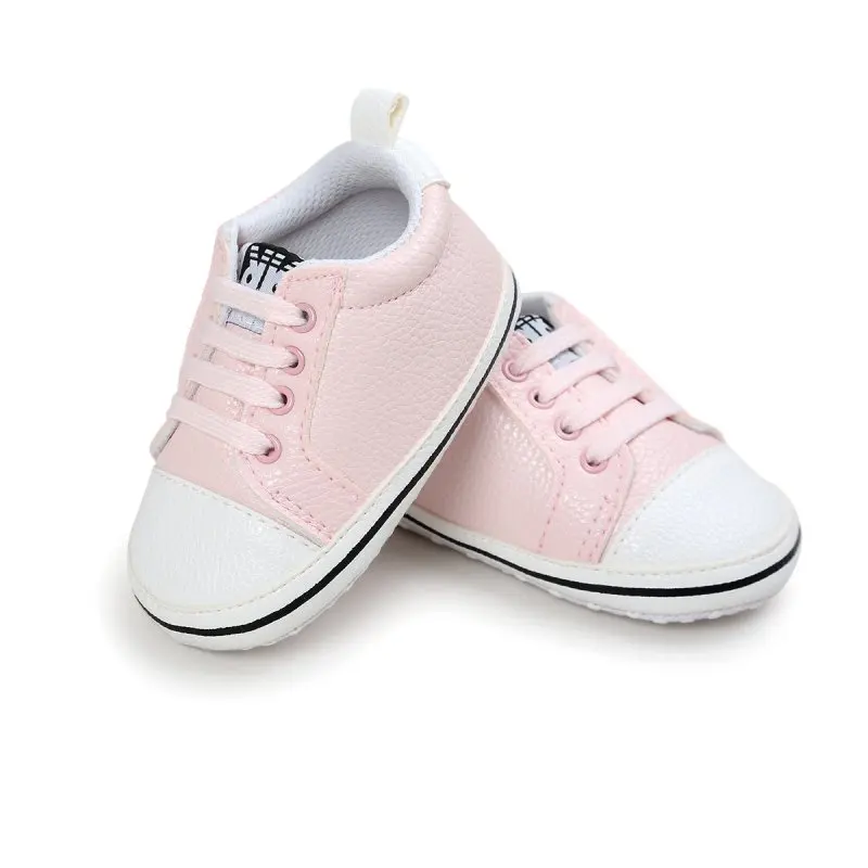 

Newborn Girls Boys Classic Solid Color PU Moccasins Infants Children Non-slip Crib Baby Autumn Shoes