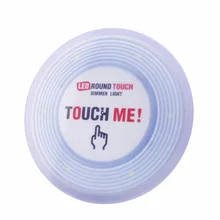 DIY Stick-on Anywhere 6-светодиодный сенсорный светильник на батарейках с регулируемой яркостью светодиодный ночной Светильник для шкафов, шкафов с функцией памяти