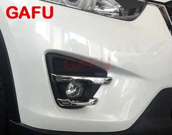

For Mazda CX-5 CX5 2015 2016 Front Fog Light Cover trim Front Bumper Protector Frame ABS Exterior Car Accessories