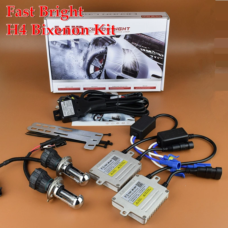 

2016 New Car 12V 35W AC Premium Fast Bright H4 9004 9007 H13 H4-3 HID Bi-xenon Conversion Kit Dual Beam Quick Start Headlights