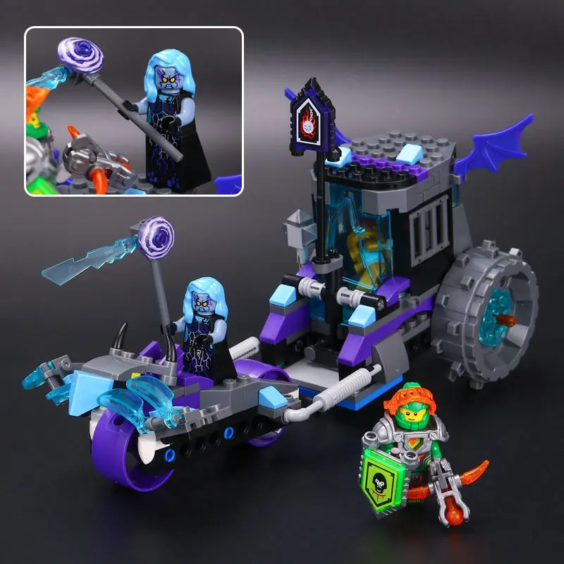 WAZ Совместимость legoe 70349 nexoe Рыцари Бела 10591 224 шт. Ruina блокировки и ролик фигурой