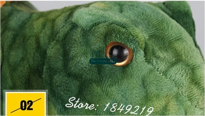 Dorimytrader New Cute Giant Plush Dinosaur Toy Stuffed Soft Triceratops Tyrannosaurus Rex Doll Great Baby Gift 2 Models Free Shipping DY61112  (12)