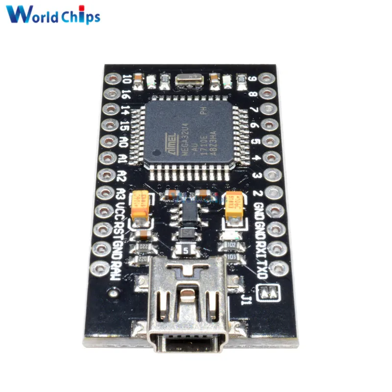 Мини USB ATmega32U4 Pro Micro 5В 16 МГц плата модуль для Arduino/Leonardo ATMega 32U4 контроллер замена