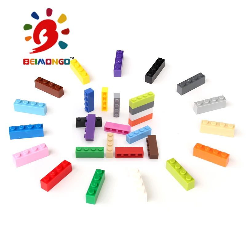 Freies Verschiffen! BEIMONGO Blöcke Ziegel 1x4 Bausteine 150 PCS legoin Educational & Intelligente DIY Kinder Spielzeug kann compitabled