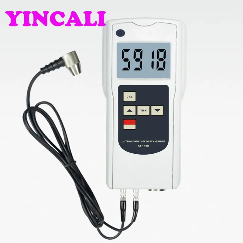 

High Resolution Ultrasonic Velocity Gauge AT-140H Ultrasonic Set Thickness Applicable for Metal, Plastic and Other Hard Material