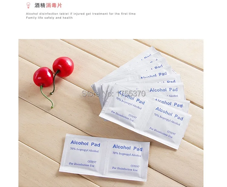 Murah 36 PCS Antiphlogosis Isopropil Alkohol Swab Bantalan Piece Menghapus Perawatan Kulit Pembersih Antiseptik Pertolongan Pertama spesifikasi 36 PCS Antiphlogosis Isopropil Alkohol Swab Bantalan Piece Menghapus Perawatan Kulit Pembersih Antiseptik Pertolongan Pertama