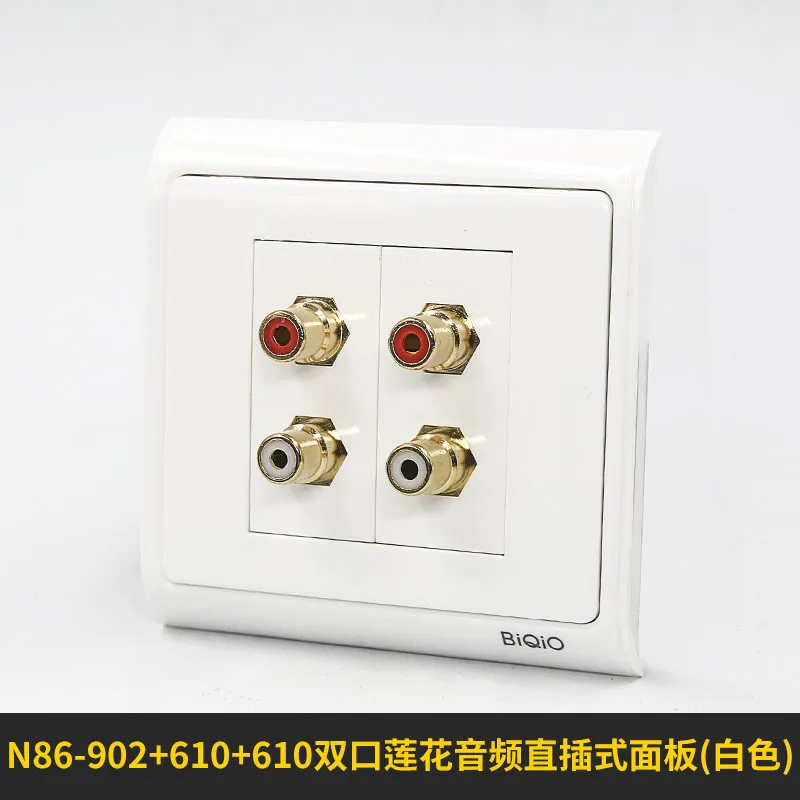 N86 902 + 610 двойной Порты и разъёмы лотоса аудио разъем полный Медь Золото