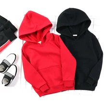 Pioneer Kids/новые зимние теплые флисовые футболки детская одежда для мальчиков Однотонная футболка с капюшоном для мальчиков, качественные футболки из хлопка 6T892