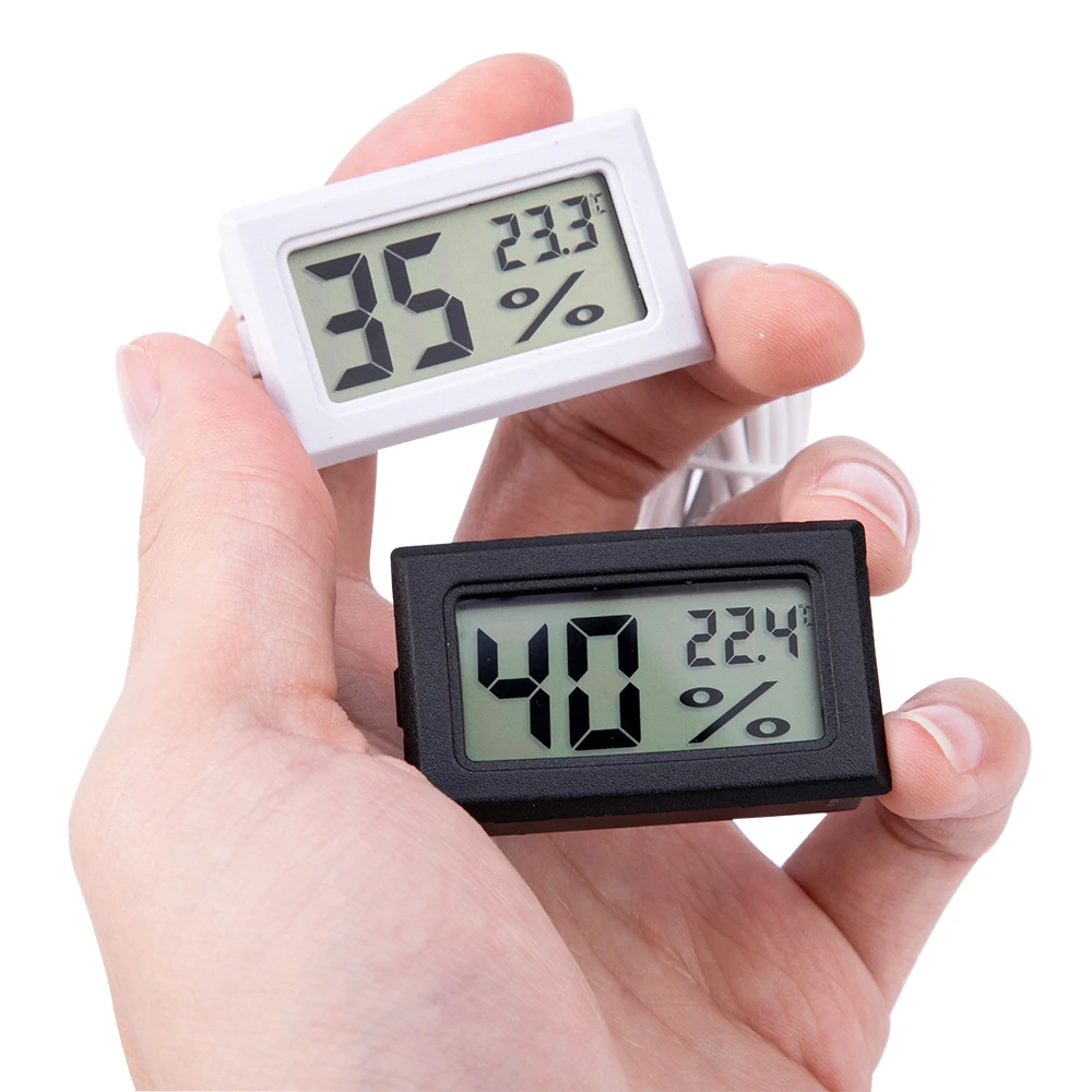 

Mini Digital LCD Thermometer Indoor Temperature Sensor Humidity Meter Thermometer Hygrometer Gauge For Fridge Freezer
