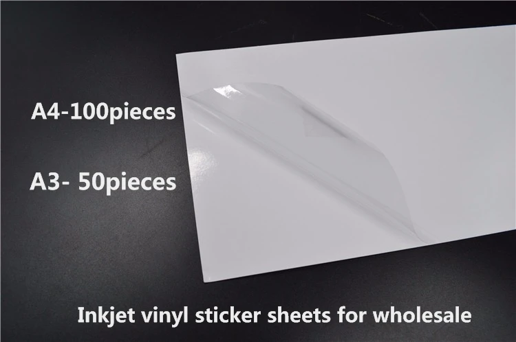 A4/A3 size clear pvc vinyl sticker 