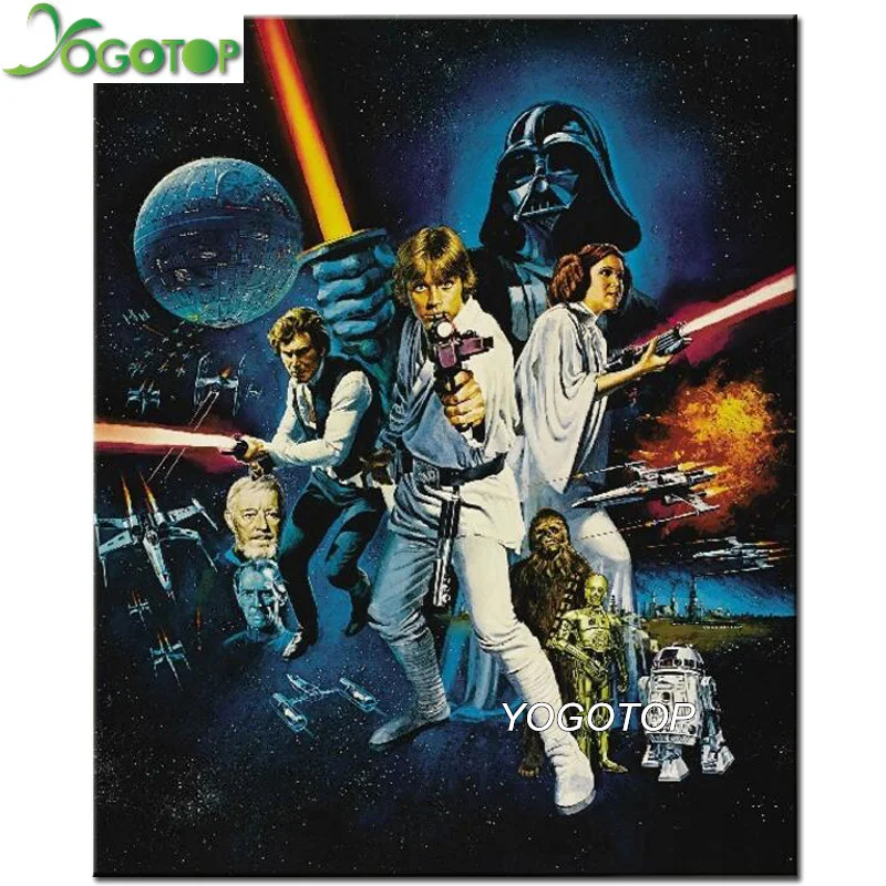 YOGOTOP Needlework Full Diamond Painting Cross Stitch Star Wars Diy