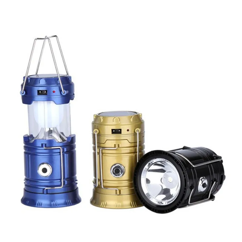 6 LED Solar Camping Light stretchable outdoor camping lantern