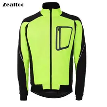 Zealtoo мужские Ropa Ciclismo ветровки для велоспорта водонепроницаемое пальто сохраняет тепло зеленый синий красный черный зимняя одежда для велоспорта