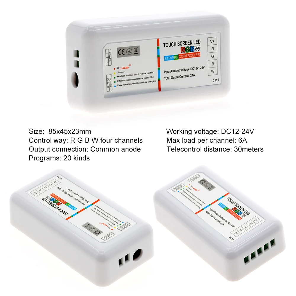 Layar sentuh LED RGB/RGBW Controller 2 