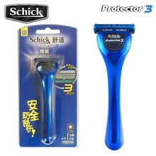 2020 Schick Protector 3d diamond razor holder 1 razor + 1 blade Manual shaver for man razor in stock