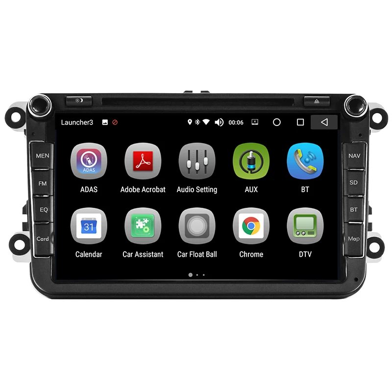 

Android 8.0 8 Inch Car DVD Player multimedia Radio GPS Navigation Bluetooth 4GB/32GB Auto Radio for VW Polo Golf Passat Tiguan