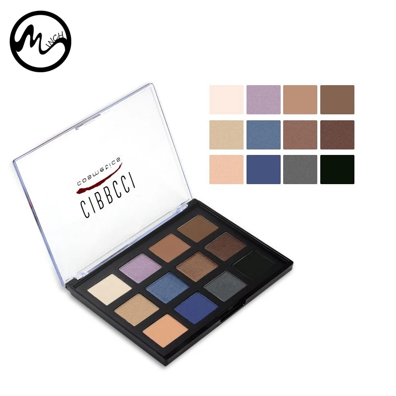 MINCH Shimmer 12 Kleur Oogschaduw Palet Make Natural Blijvende Ogen Mineralen Makeup |