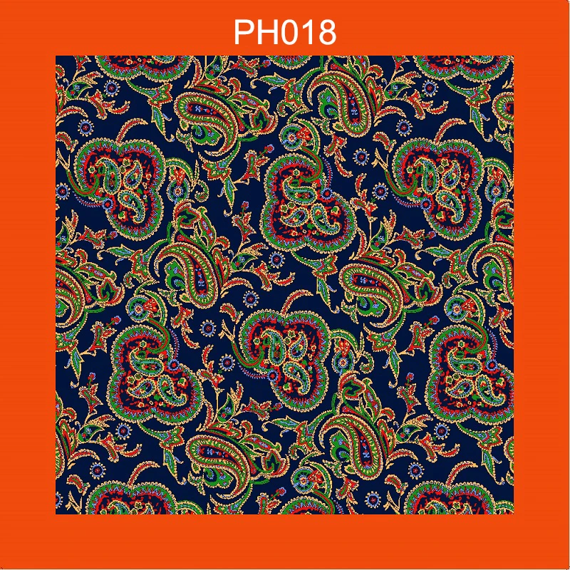 Портной Смит Роскошные 33X33 см большой платок Пейсли Цветочный горошек карманные квадраты из микрофибры трафаретной печати мужские носовые платки